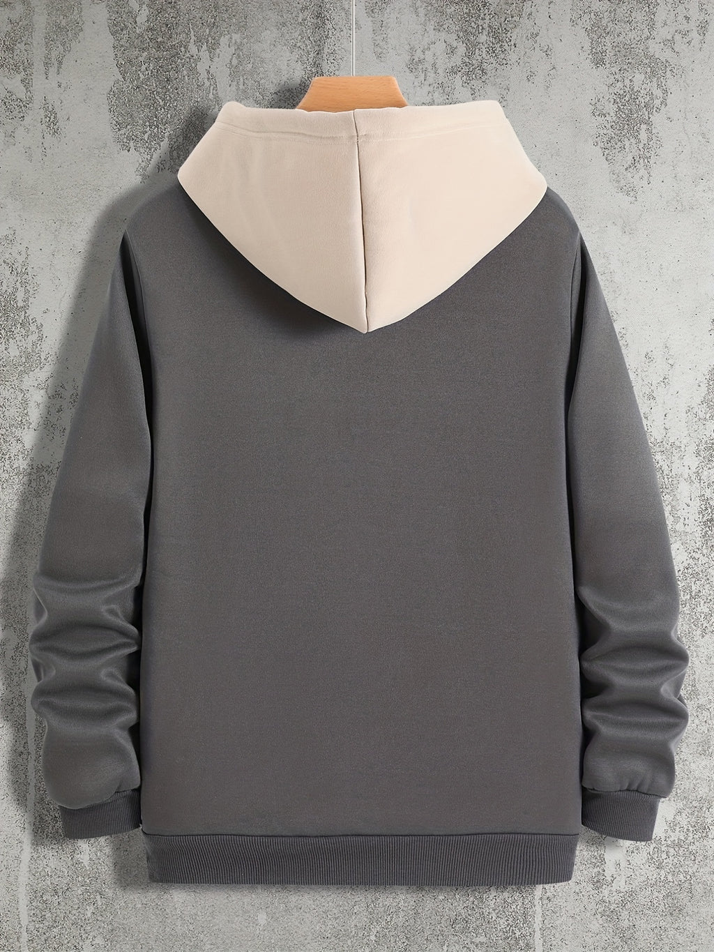Color Block Cool Hoodies For Men, Men's Casual Graphic Design Hooded Sweatshirt Streetwear For Winter Fall, As Gifts