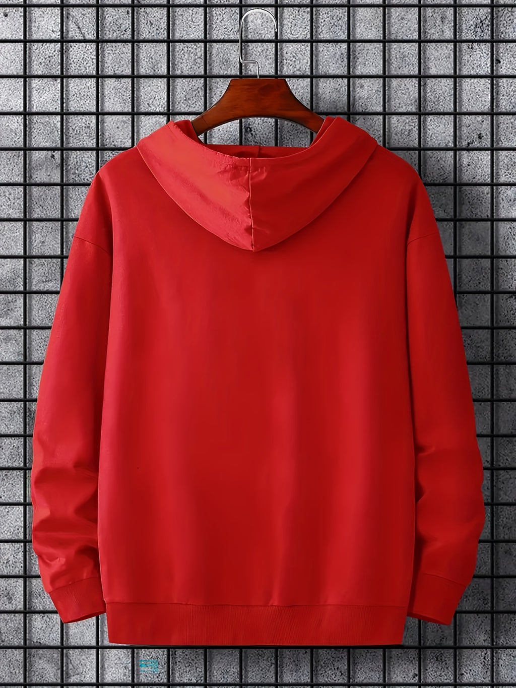 [Graphic Hoodie, Comfy Trendy] Comfy Graphic Hoodie - Solid Color Hoodies For Men - Kangaroo Pocket Loose Drawstring Trendy Hooded Pullover For Autumn Winter