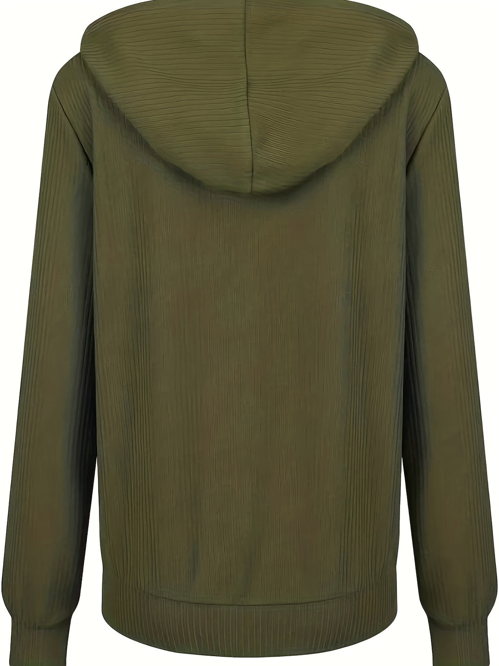 Zip Up Drawstring Hoodies, Casual Soldi Long Sleeve Sweatshirt, Women's Clothing