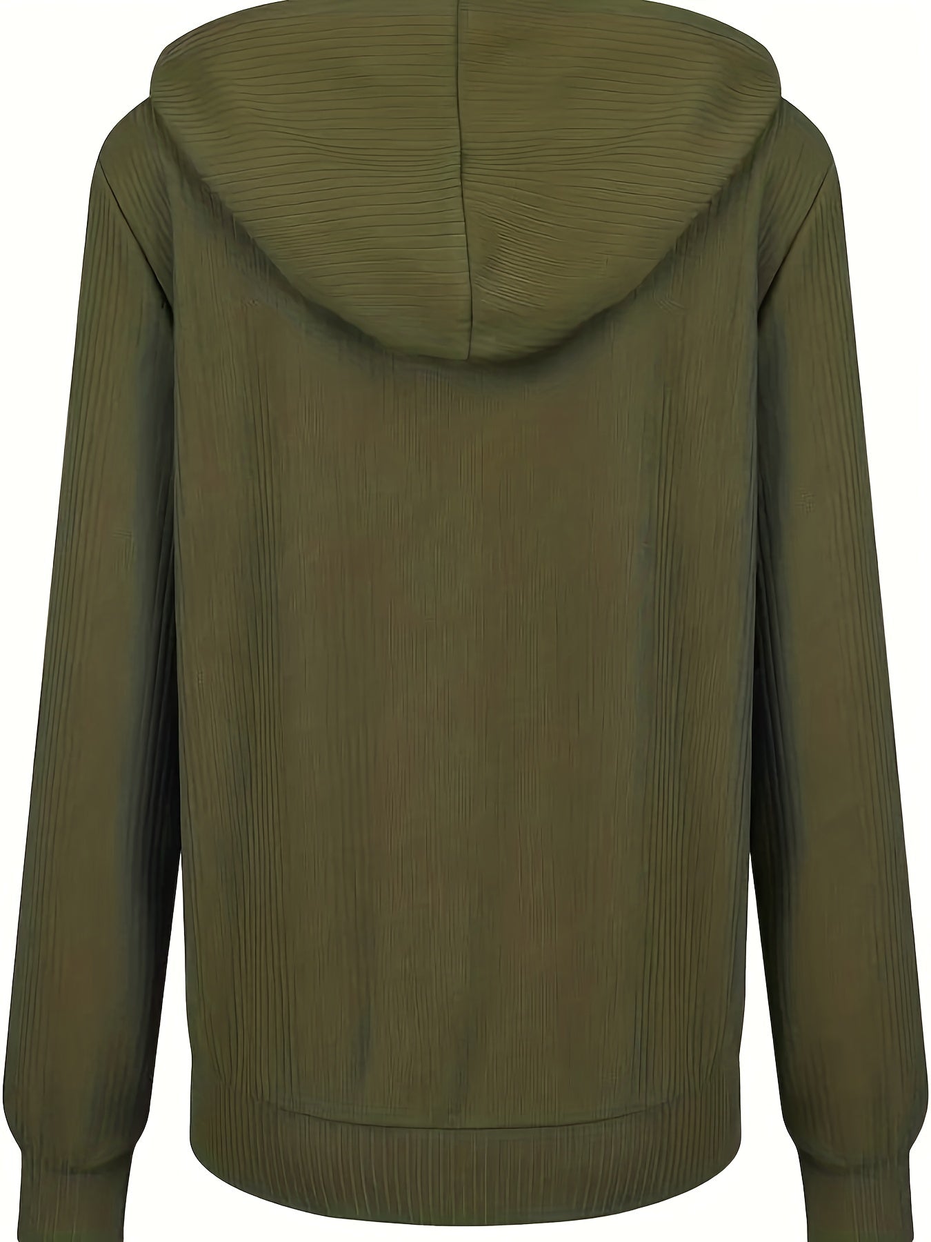 Zip Up Drawstring Hoodies, Casual Soldi Long Sleeve Sweatshirt, Women's Clothing