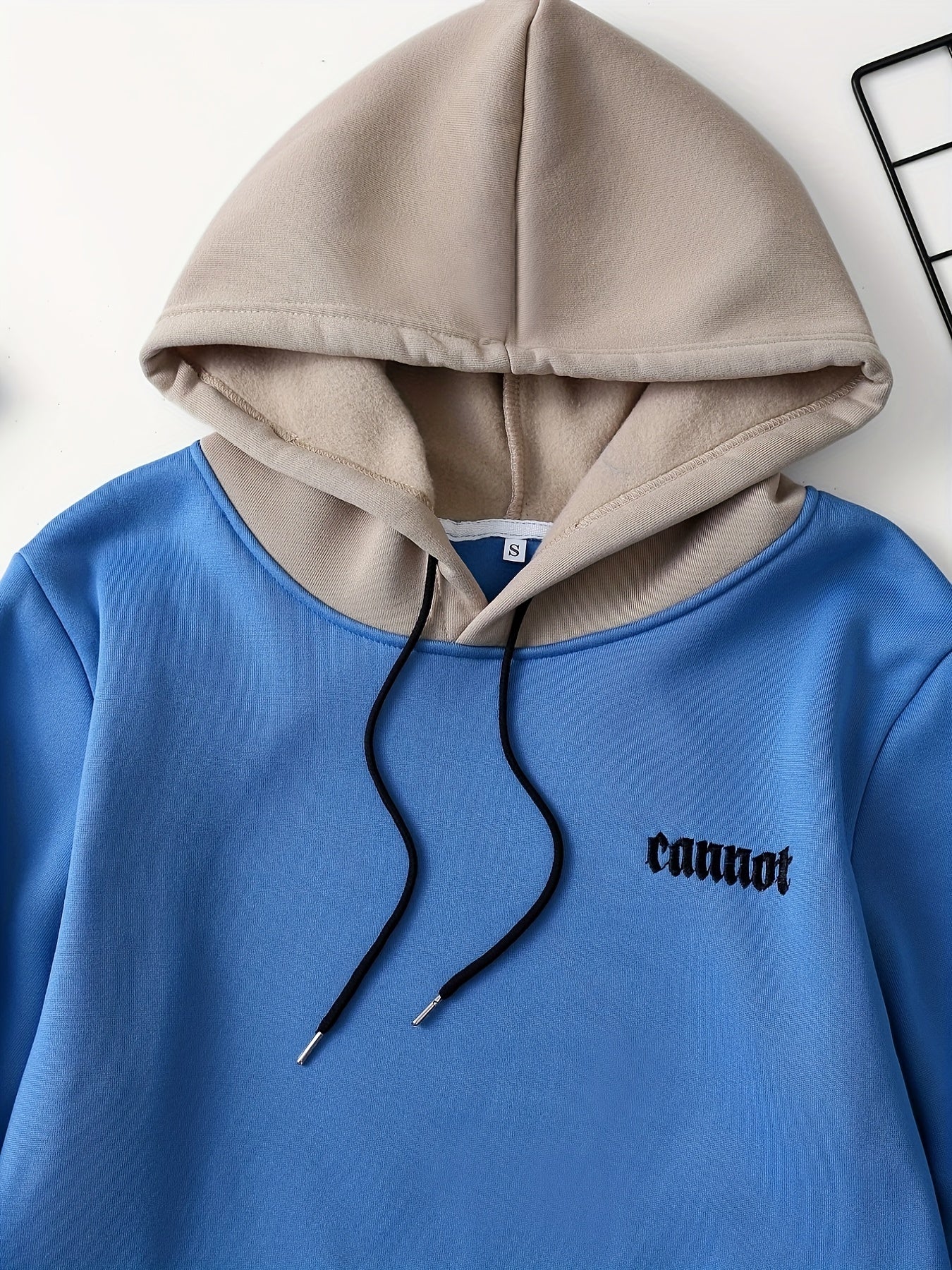 Color Block Cool Hoodies For Men, Men's Casual Graphic Design Hooded Sweatshirt Streetwear For Winter Fall, As Gifts