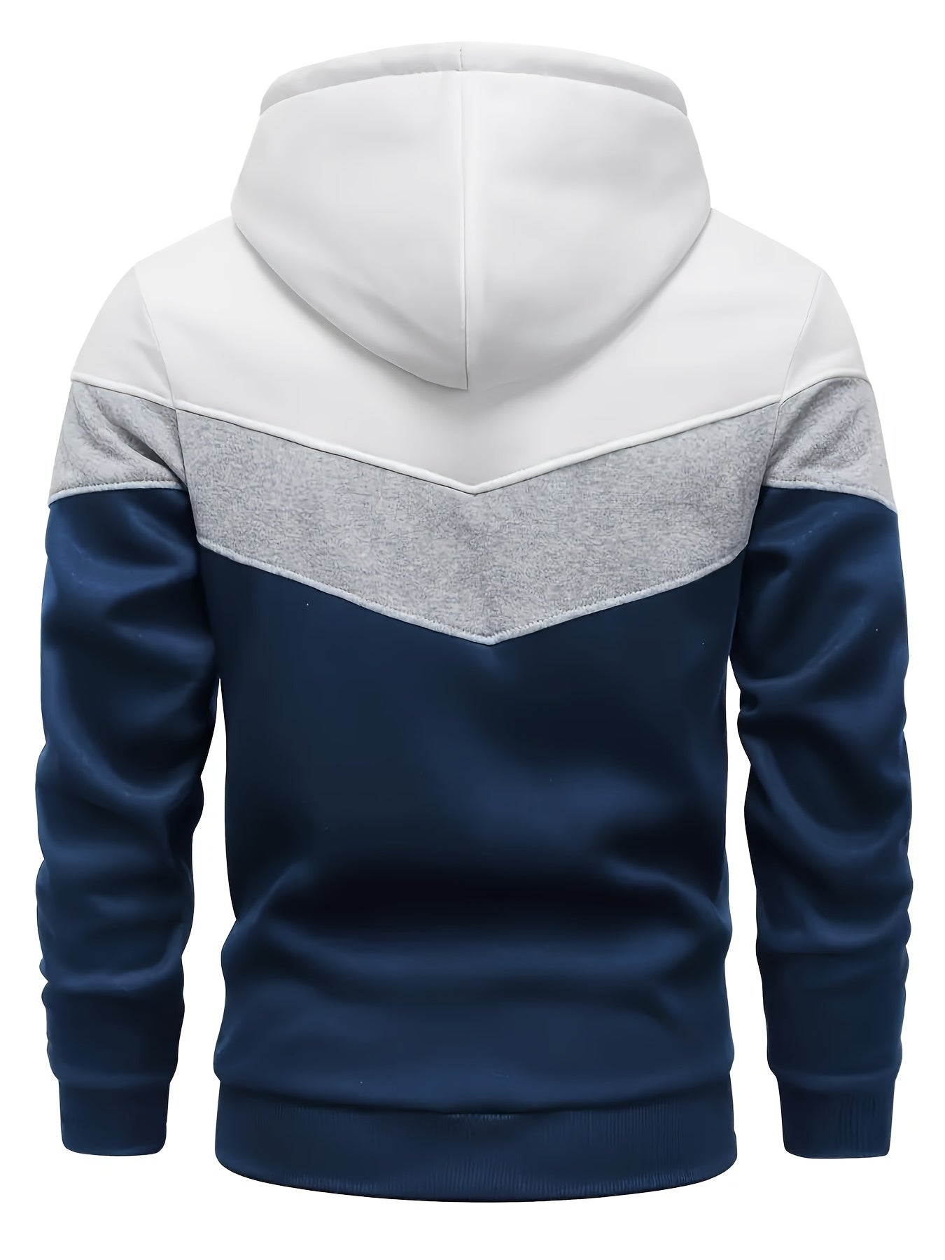 Color Block Print Hoodie, Cool Hoodies For Men, Men's Casual Graphic Design Pullover Hooded Sweatshirt With Kangaroo Pocket Streetwear For Winter Fall, As Gifts