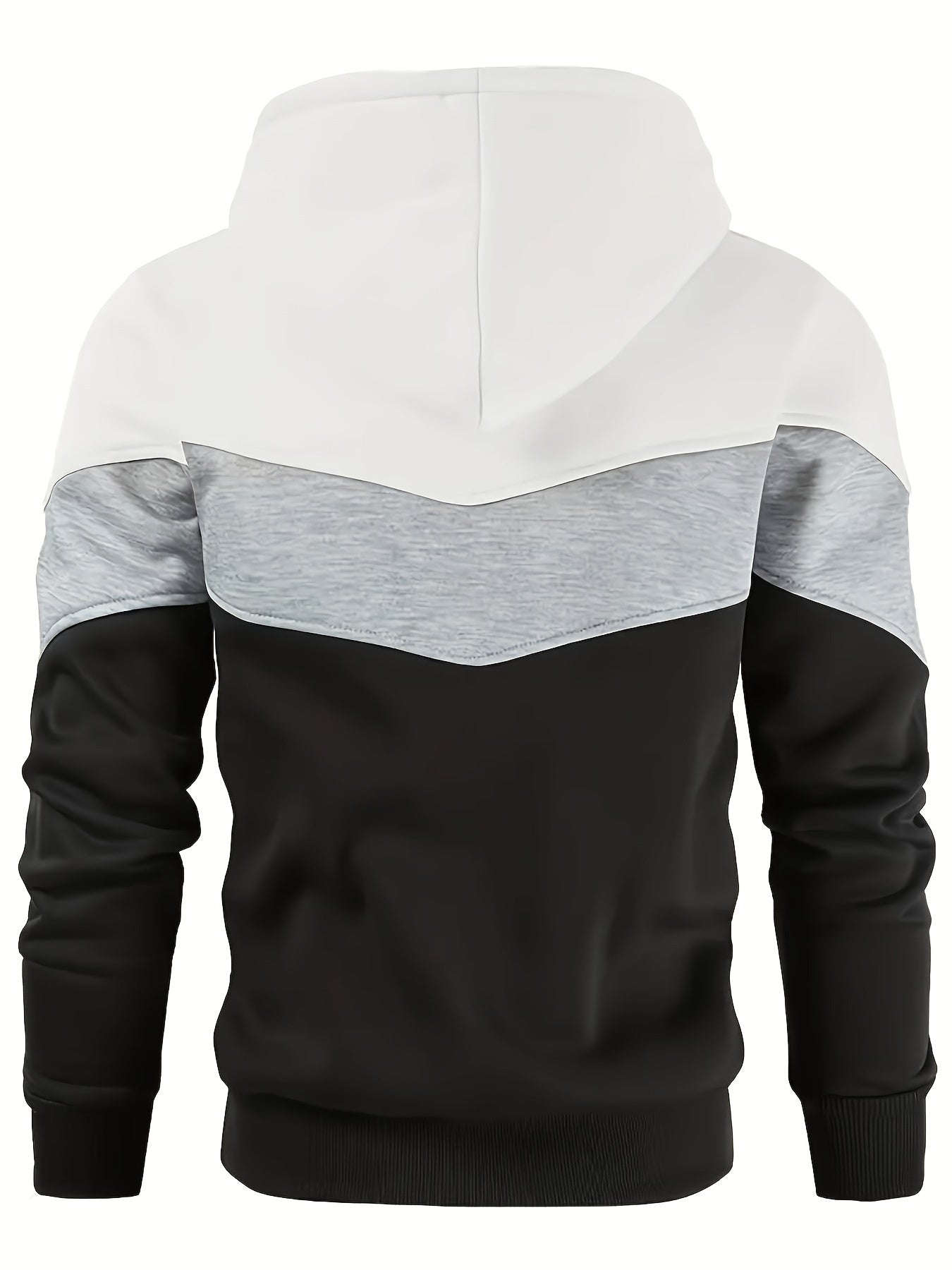 Color Block Print Hoodie, Cool Hoodies For Men, Men's Casual Graphic Design Pullover Hooded Sweatshirt With Kangaroo Pocket Streetwear For Winter Fall, As Gifts