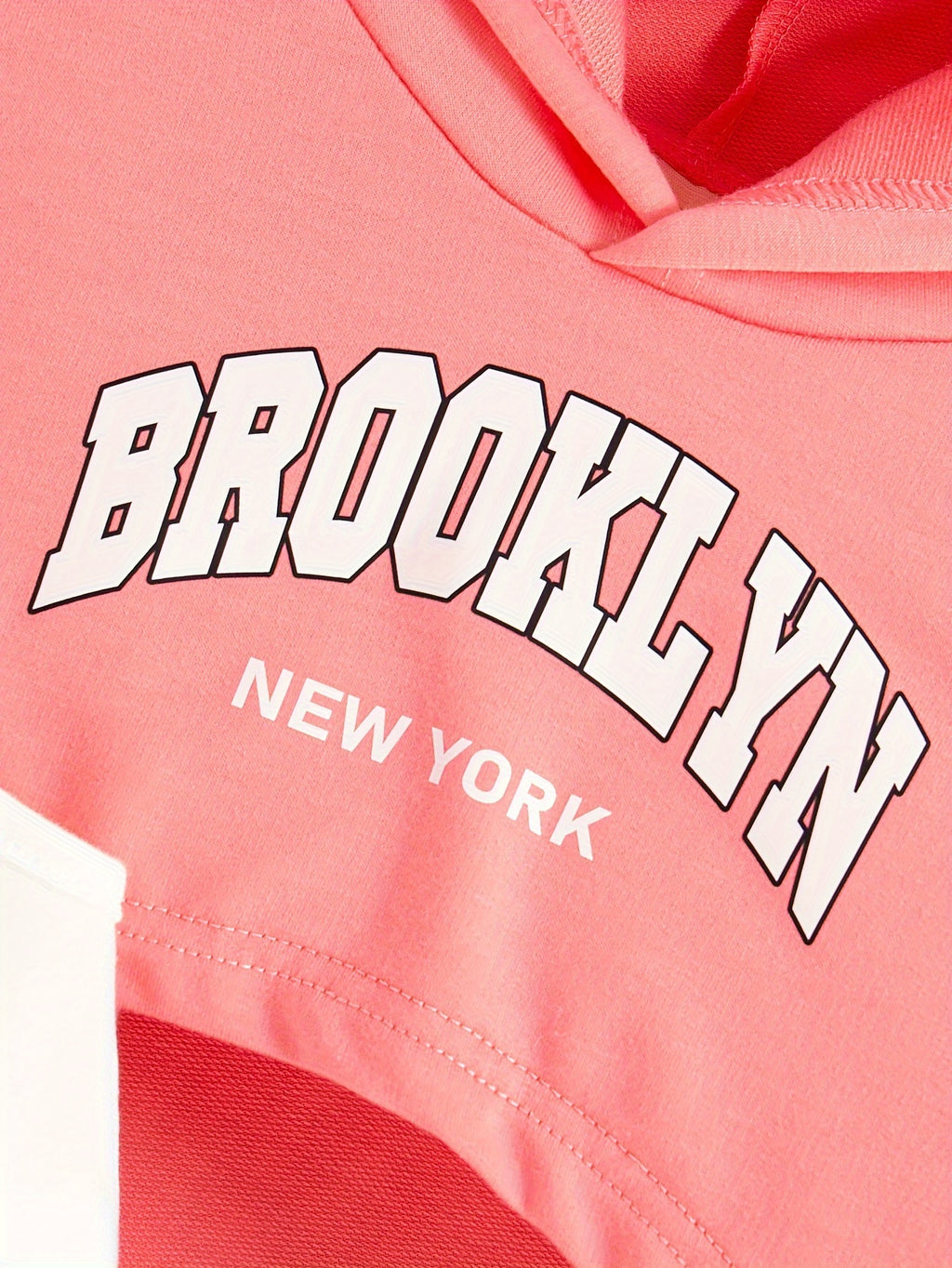 3pcs BROOKLYN Print Outfits Girls Hoodies + Tank Top + Jogger Pants Set Sports Spring Fall