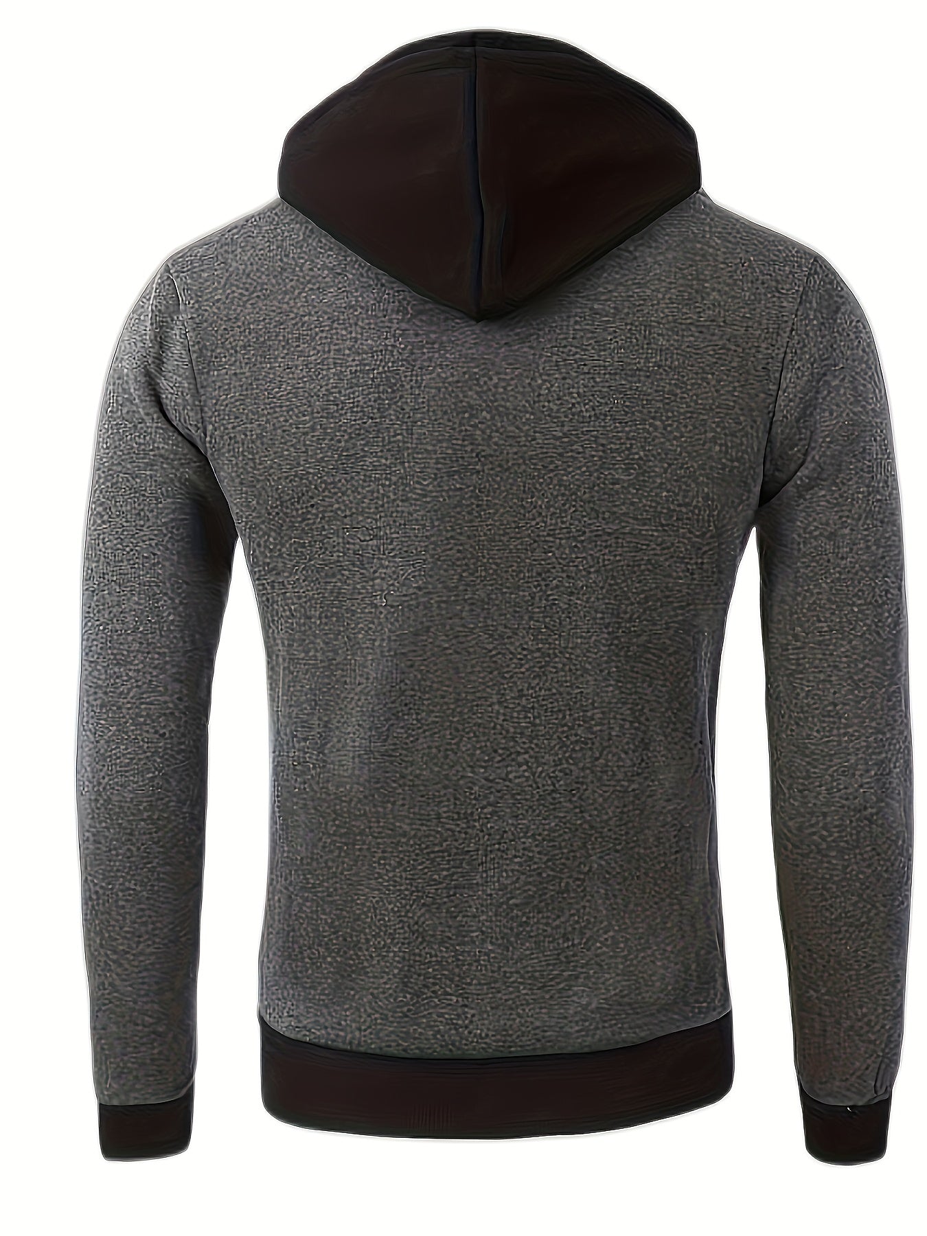Thick Casual Hooded Jacket - Color Block Long Sleeve Hoodies With Zipper for Spring Fall Gym Sports