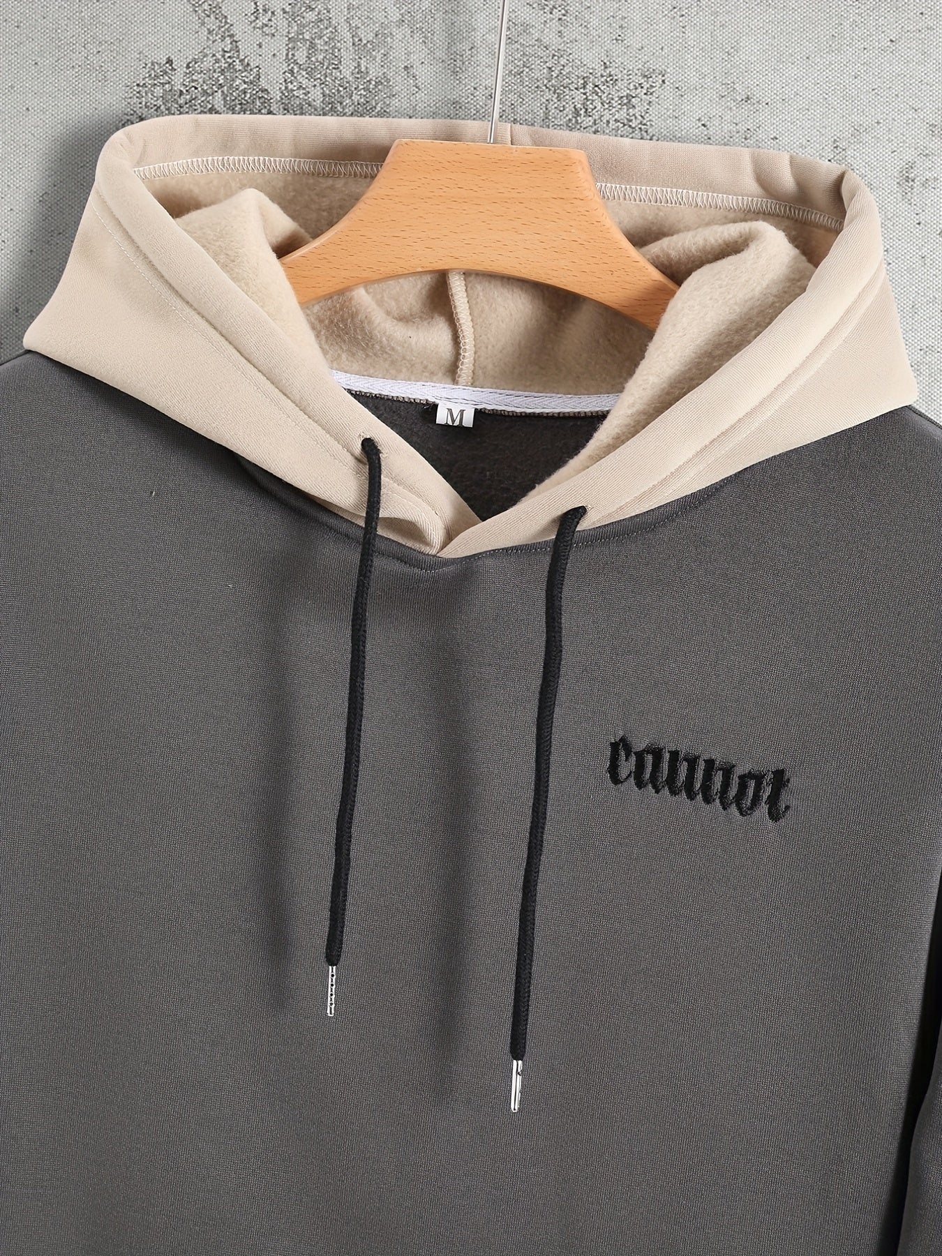 Color Block Cool Hoodies For Men, Men's Casual Graphic Design Hooded Sweatshirt Streetwear For Winter Fall, As Gifts