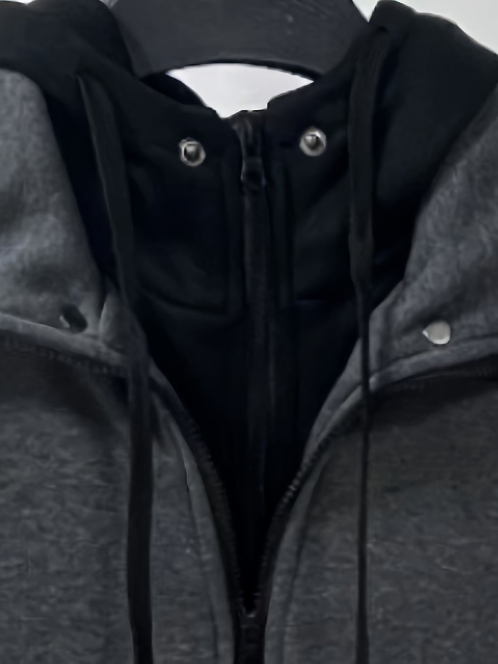 Thick Casual Hooded Jacket - Color Block Long Sleeve Hoodies With Zipper for Spring Fall Gym Sports