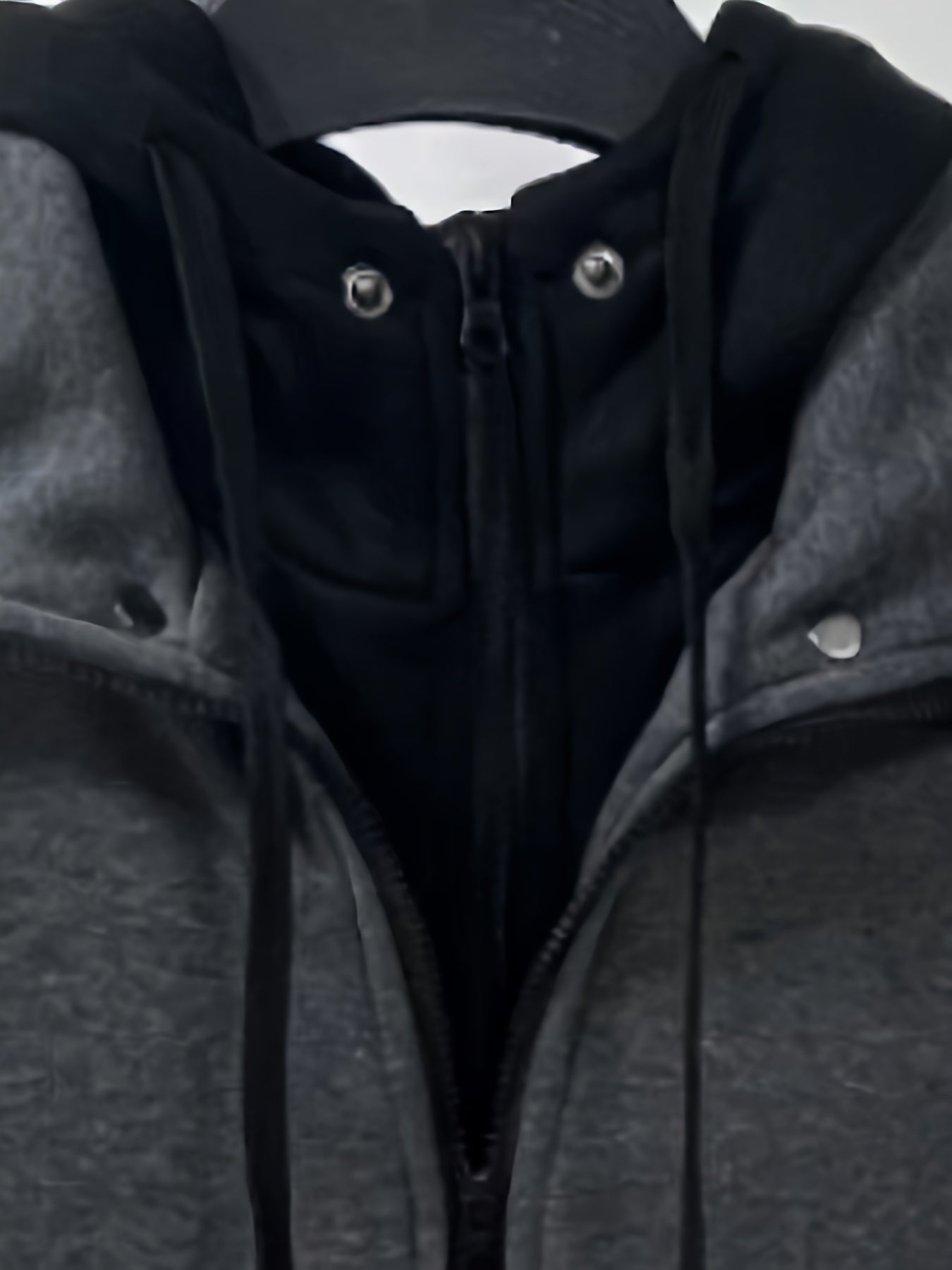 Thick Casual Hooded Jacket - Color Block Long Sleeve Hoodies With Zipper for Spring Fall Gym Sports