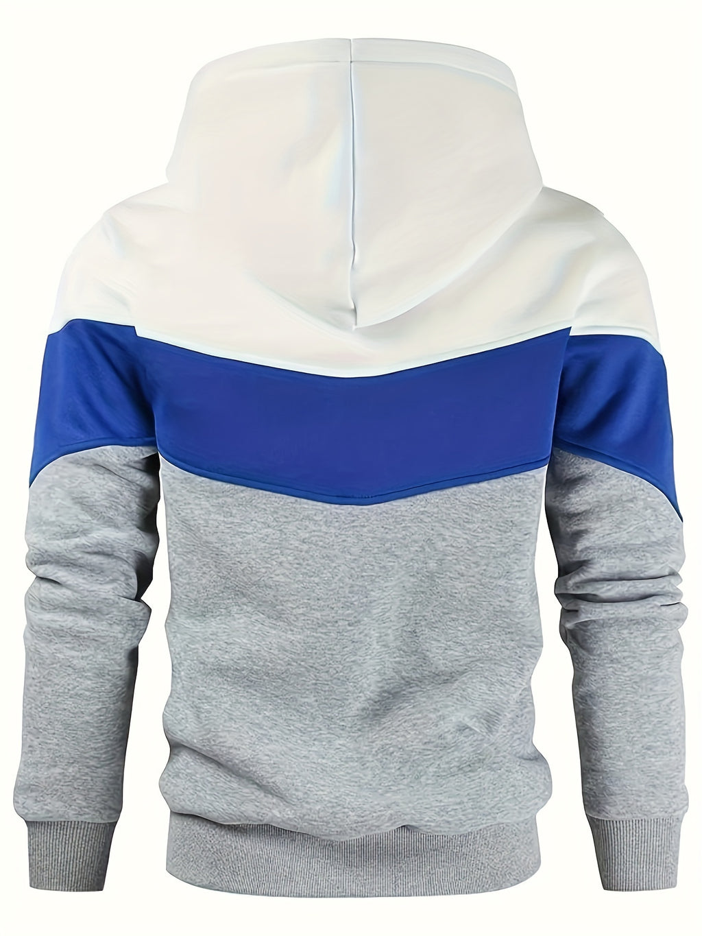 Color Block Print Hoodie, Cool Hoodies For Men, Men's Casual Graphic Design Pullover Hooded Sweatshirt With Kangaroo Pocket Streetwear For Winter Fall, As Gifts