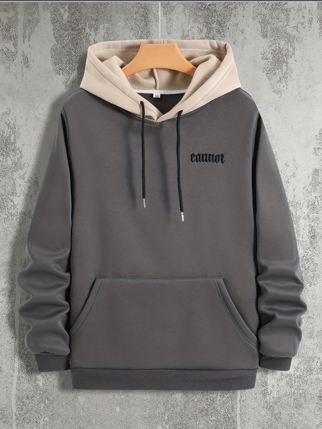Color Block Cool Hoodies For Men, Men's Casual Graphic Design Hooded Sweatshirt Streetwear For Winter Fall, As Gifts